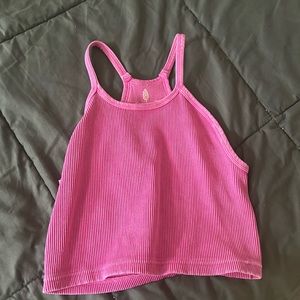 Pink workout top